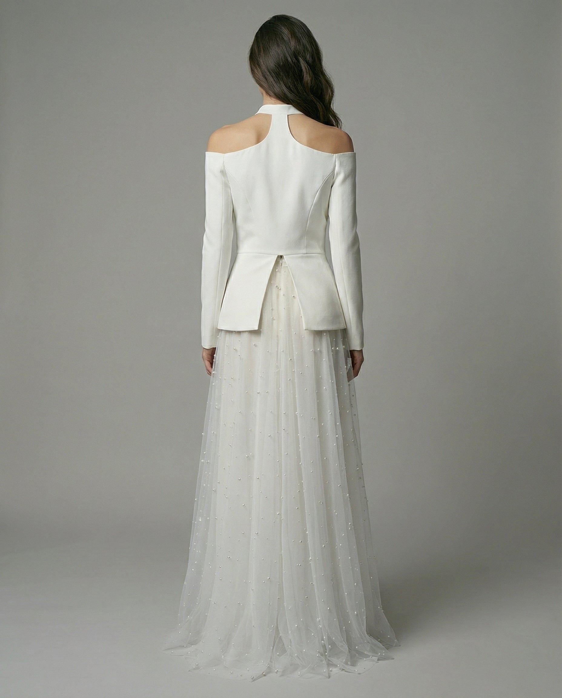 Cold-Shoulder Blazer